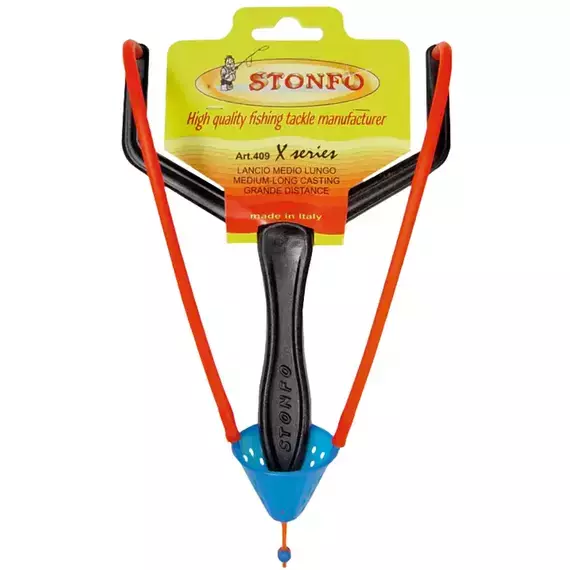 Рогатка Stonfo 409 X Series Catapult Medium-Long Distances для прикормки, фото 
